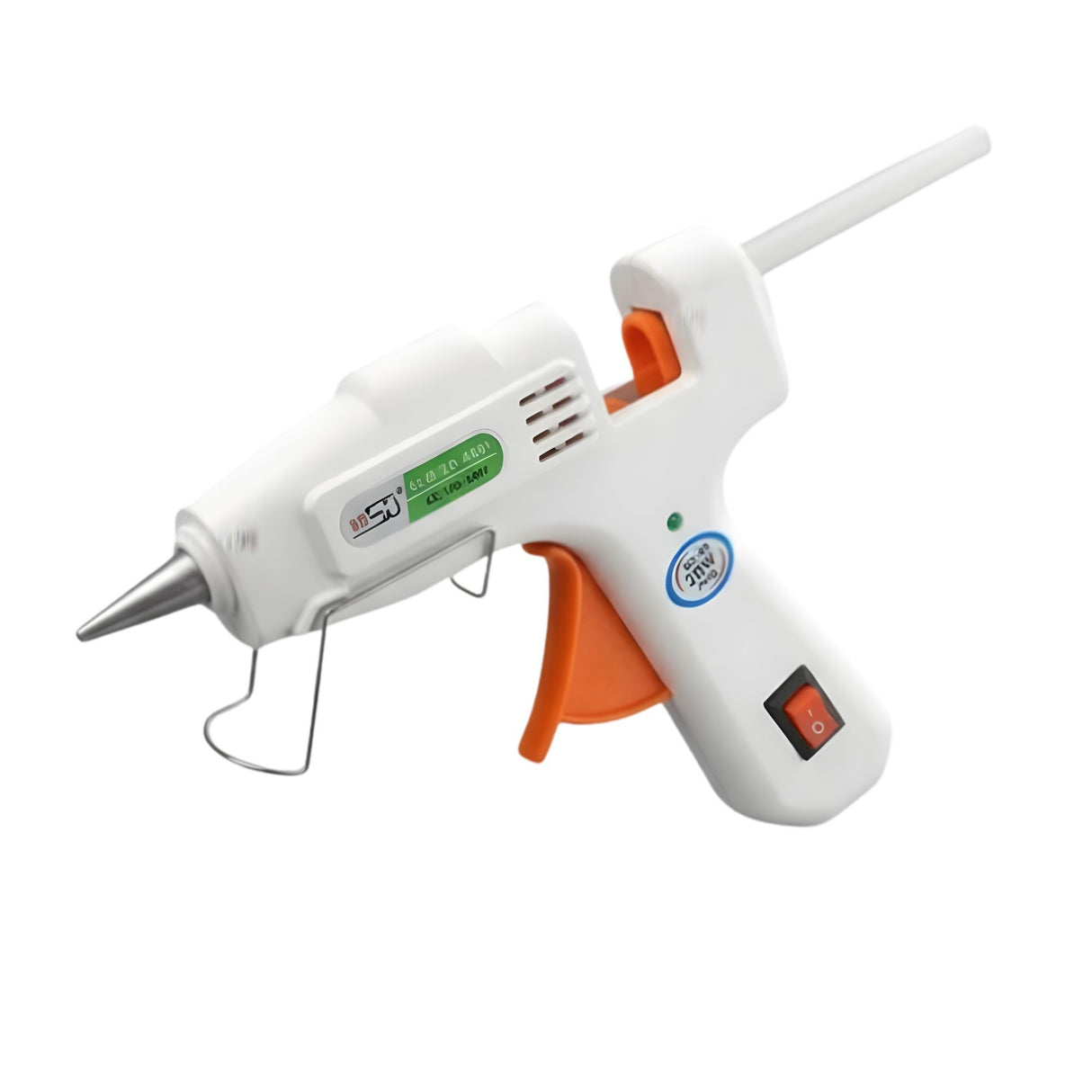 Pistol de Lipit cu Silicon la cald, Flippy, 20 W, pentru Batoane 7 mm, Duza din Aluminiu Anti-picurare, Incalzire Rapida, pentru Bricolaj, Artizanat și Reparatii, Alb - vivimall.ro