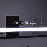 Oglinda Led Rectangulara, Senzor Motionglow Marcello, Sistem Dezaburire, Ceas & Termometru, Lupa Cosmetica - vivimall.ro