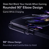 Cablu Incarcare USB Type C Gaming, Flippy, Conector Unghi 90 Grade, Suport Telefon, 240W, 1.5 m, Negru - vivimall.ro