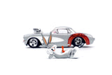 JADA MASINUTA METALICA BUGS BUNNY 1957 CHEVROLET CORVETTE 1:24