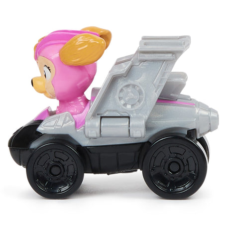 PATRULA CATELUSILOR PUP SQUAD RACERS VEHICUL METALIC SKYE SCARA 1:55