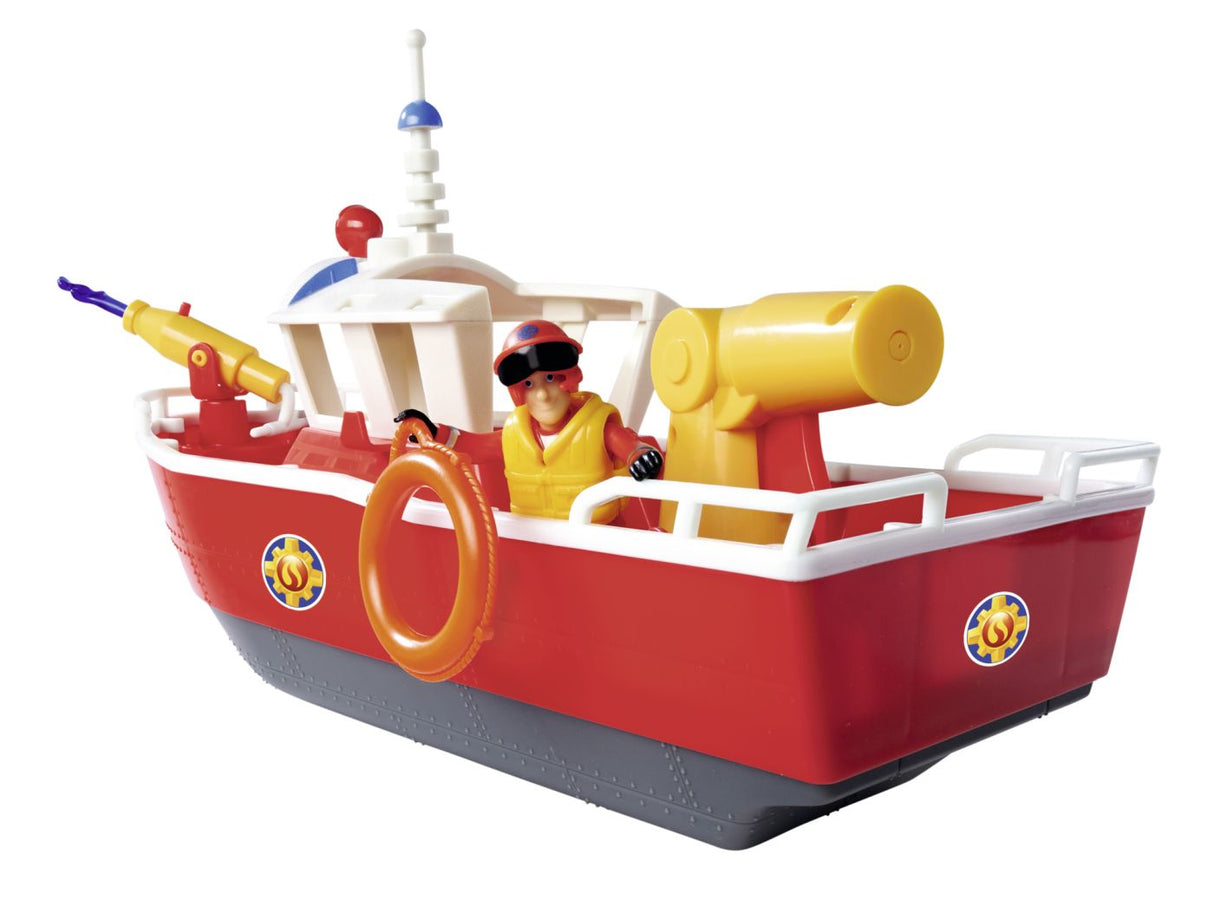 POMPIERUL SAM BARCA DE SALVARE TITAN CU FIGURINA SAM SI ACCESORII