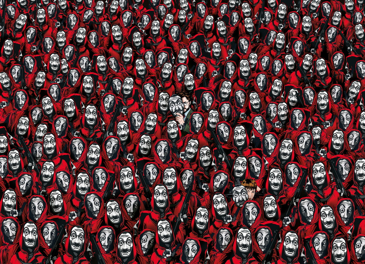 PUZZLE IMPOSSIBLE LA CASA DE PAPEL 1000 DE PIESE CLEMENTONI