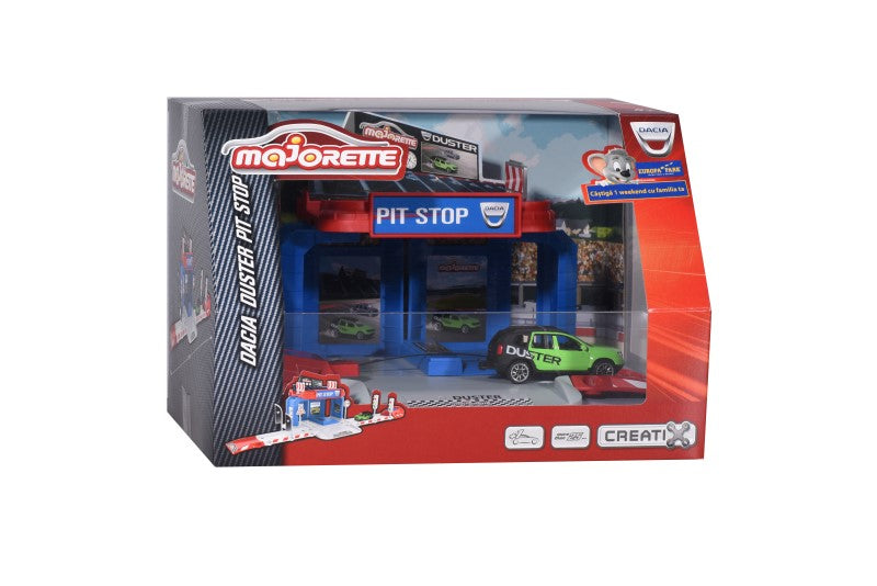 MAJORETTE CREATIX GARAJ DACIA DUSTER CU MASINA