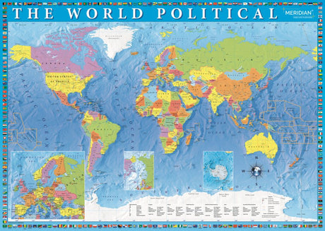 PUZZLE TREFL 2000 HARTA POLITICA A LUMII