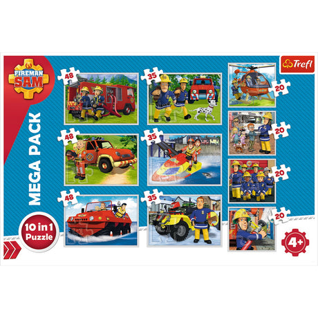 PUZZLE TREFL 10IN1 ECHIPA POMPIERULUI SAM