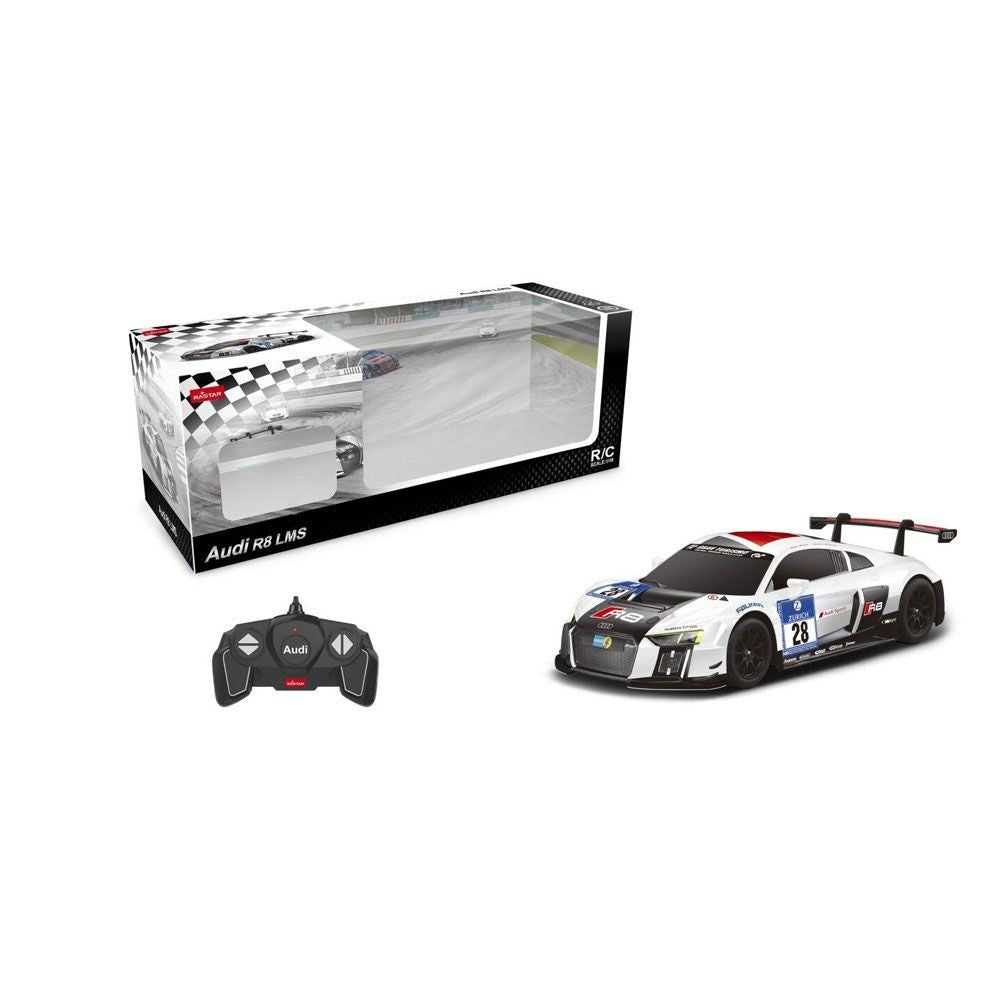MASINA CU TELECOMANDA AUDI R8 LMS PERFORMANCE ALB SCARA 1 LA 18