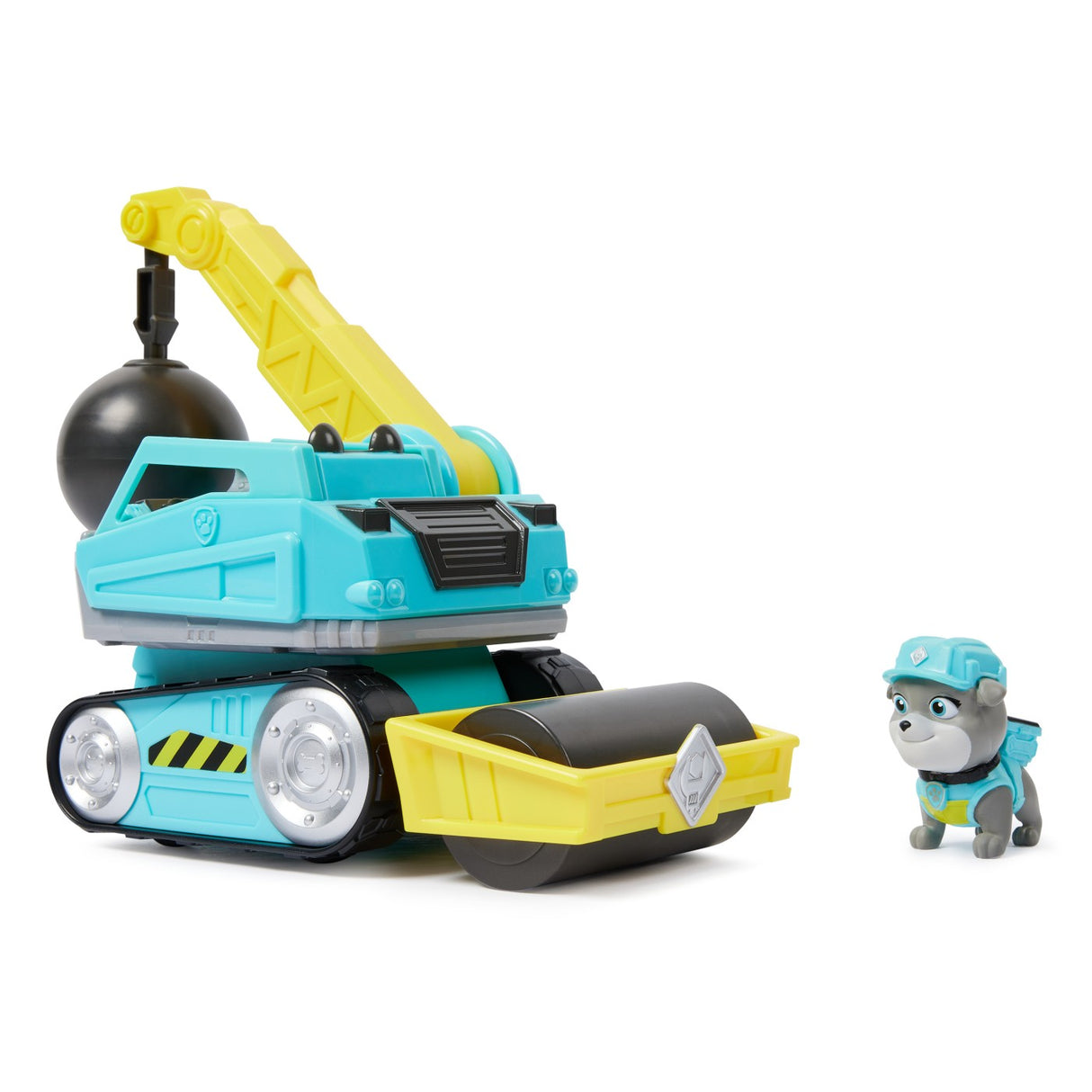 PATRULA CATELUSILOR RUBBLE AND CREW MOTOR SI TRACTORUL CU BILA DE DEMOLARE