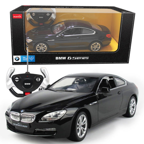 MASINA CU TELECOMANDA BMW SERIA 6 NEGRU CU SCARA 1 LA 14