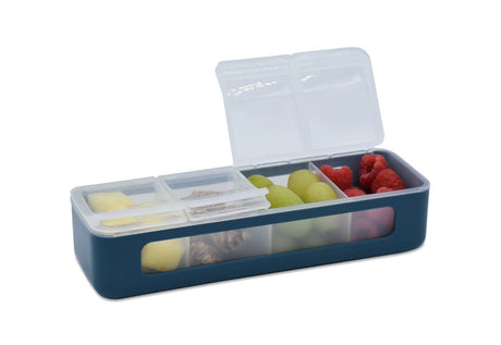 CUTIE SNACK 4 COMPARTIMENTE, MELII LUXE, BLUE