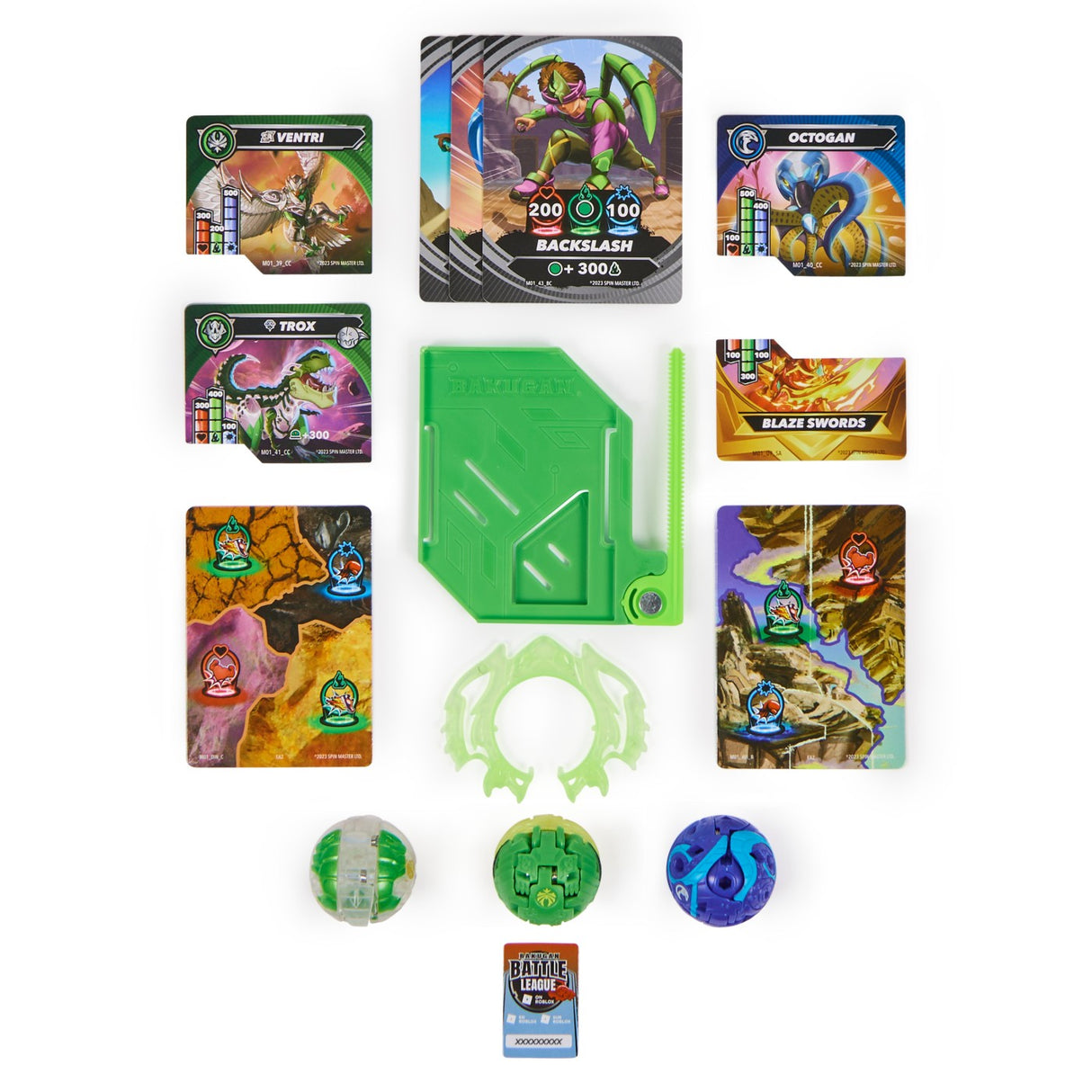 BAKUGAN STARTER PACK VENTRI, OCTOGAN SI TROX