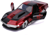 MASINA METALICA HARLEY QUINN 1969 CORVETTE STINGRAY SCARA 1 LA 32