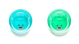 SET 2 PAHARE COPII DESIGN INTERIOR URS, MELII, ALBASTRU&VERDE