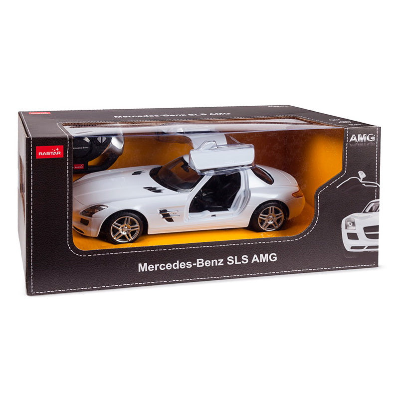 MASINA CU TELECOMANDA MERCEDES-BENZ SLS ALB SCARA 1 LA 14