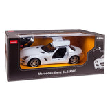 MASINA CU TELECOMANDA MERCEDES-BENZ SLS ALB SCARA 1 LA 14