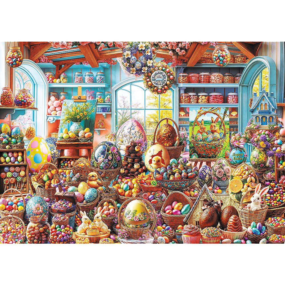 PUZZLE TREFL 500 PREMIUM PLUS SPRING BLOOM MAGAZIN DE DULCIURI DE PASTE