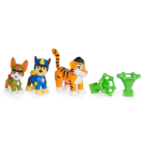 PATRULA CATELUSILOR JUNGLE PUPS SET 3 FIGURINE CHASE TRACKER SI TIGRUL