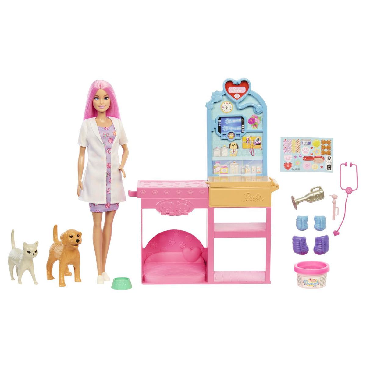 BARBIE YOU CAN BE ANYTHING SET CLINICA VETERINARA FAST CAST CU ACCESORII