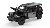 MASINUTA METALICA JEEP WRANGLER RUBICON 4XE NEGRU SCARA 1 LA 24