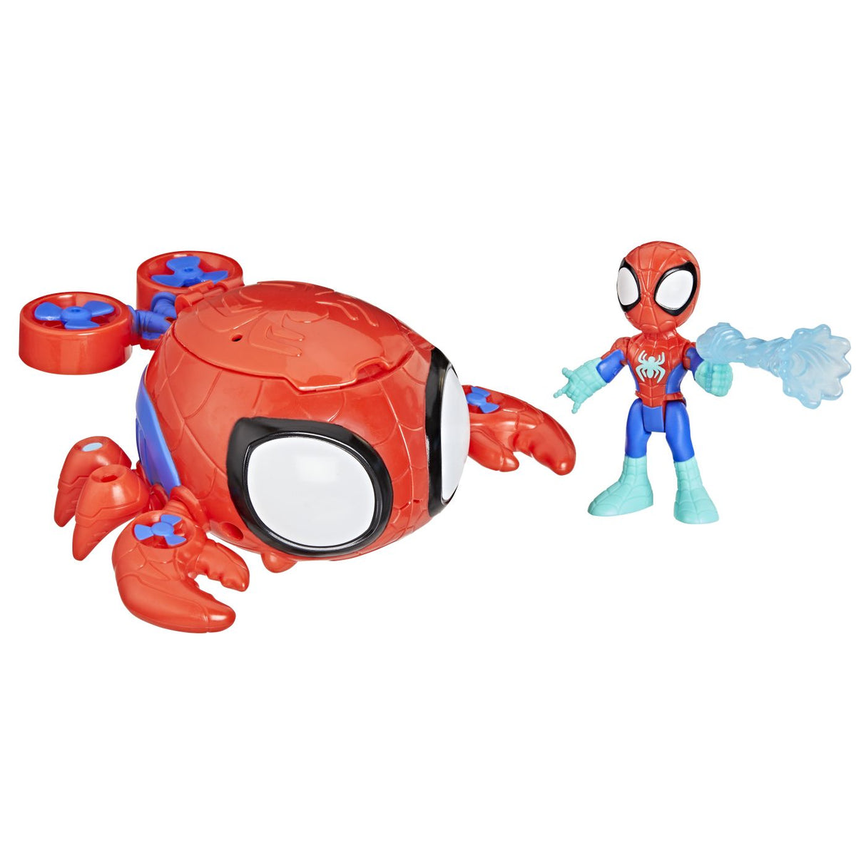 SPIDEY SI PRIETENII LUI UIMITORI MARVEL SET FIGURINA 7.6CM SI SUBMARINUL CRAB PAIANJEN