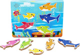 BABY SHARK PUZZLE DIN LEMN MUZICAL 5 PIESE