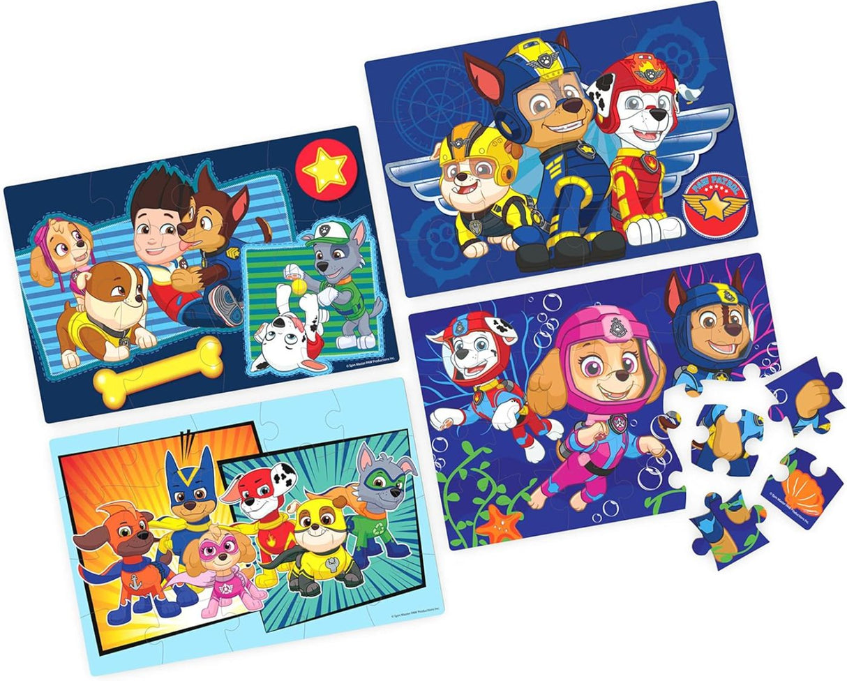 PATRULA CATELUSILOR PUZZLE 4IN1 DIN LEMN