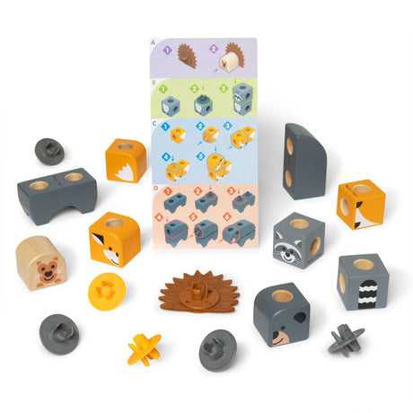 MELISSA AND DOUG SET DE CONSTRUCTIE DIN LEMN PRIETENII PADURII