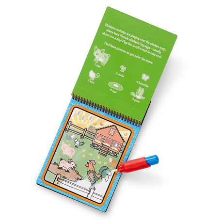 MELISSA AND DOUG WATER WOW CARTE DE COLORAT FERMA REUTILIZABILA CU APA