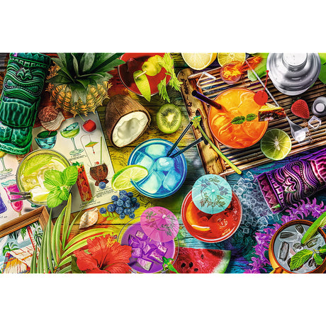 PUZZLE TREFL DIN LEMN 500+1 PIESE COCKTAILURILE COLORATE