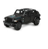 MASINUTA METALICA JEEP WRANGLER RUBICON 4XE NEGRU CU SCARA 1 LA 32