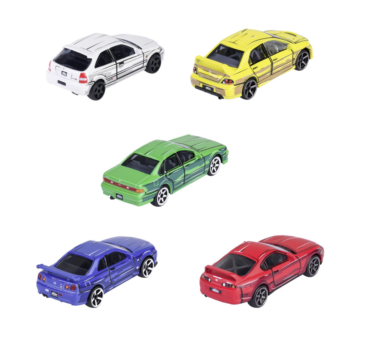 MAJORETTE JAPAN SERIES SET 5 MASINUTE SCARA 1:64