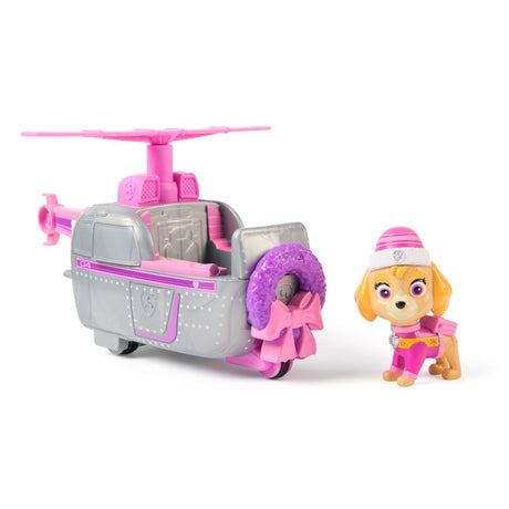 PATRULA CATELUSILOR VEHICUL SI FIGURINA SKYE CU ACCESORII DE CRACIUN