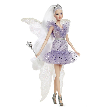 BARBIE SIGNATURE PAPUSA BARBIE ZANA MASELUTA CU ARIPI DE ZANA BAGHETA SI GEANTA