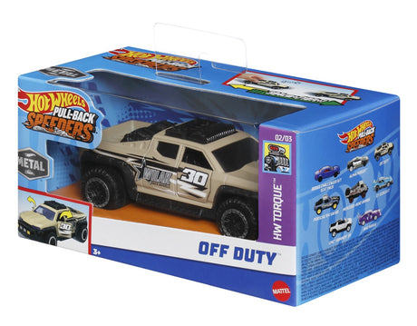 HOT WHEELS MASINUTA METALICA CU SISTEM PULL BACK OFF DUTY SCARA 1:43