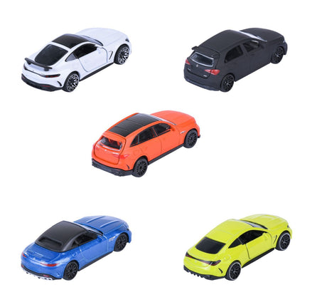 MAJORETTE SET 5 MASINUTE METALICE MERCEDES AMG 7.5CM
