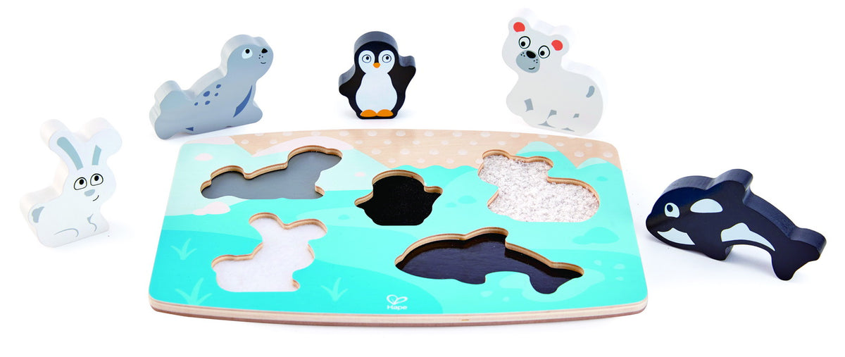 HAPE PUZZLE TACTIL - ANIMALELE POLARE
