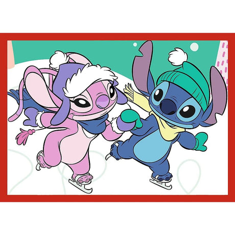 PUZZLE TREFL 4IN1 DISNEY LILO SI STITCH DE CRACIUN