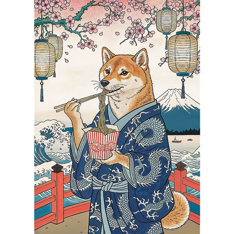 PUZZLE TREFL 500 PREMIUM PLUS PETS AS ART MEDITATIA CU PASTE A LUI SHIBA