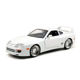 JADA FAST AND FURIOUS MASINUTA METALICA BRIANS TOYOTA SUPRA ALB SCARA 1 LA 24