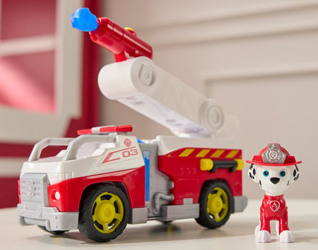 PATRULA CATELUSILOR VEHICUL DE SALVARE MASINA DE POMPIERI SI FIGURINA MARSHALL