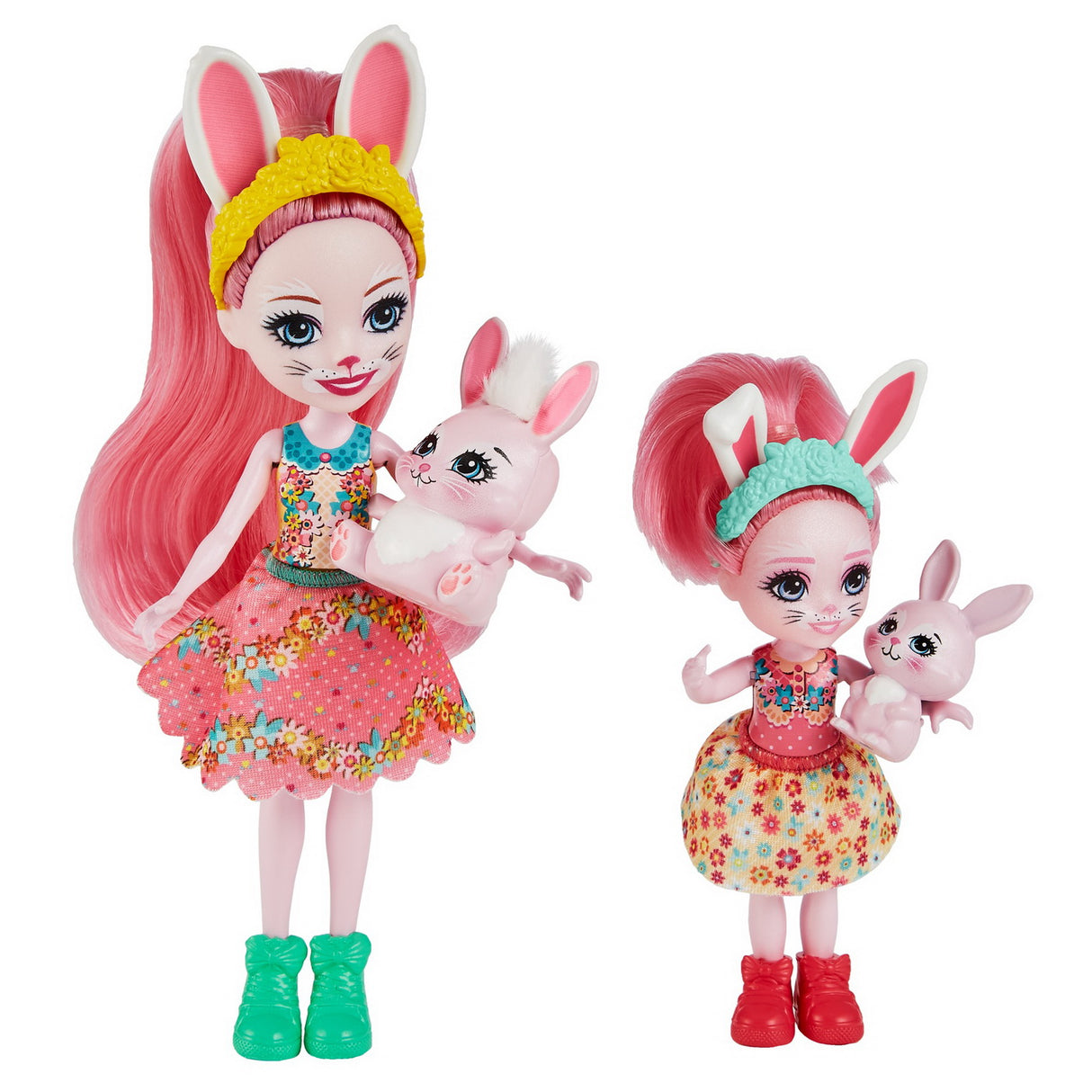 ENCHANTIMALS SET PAPUSI SURORI SI ANIMALUTELE LOR  BREE BUNNY SI TWIST SI BEDELIA BUNNY SI TAPPY