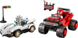 LEGO SONIC MASINA LUI SILVER VS CAMIONUL GIGANT AL LUI KNUCKLES 77118