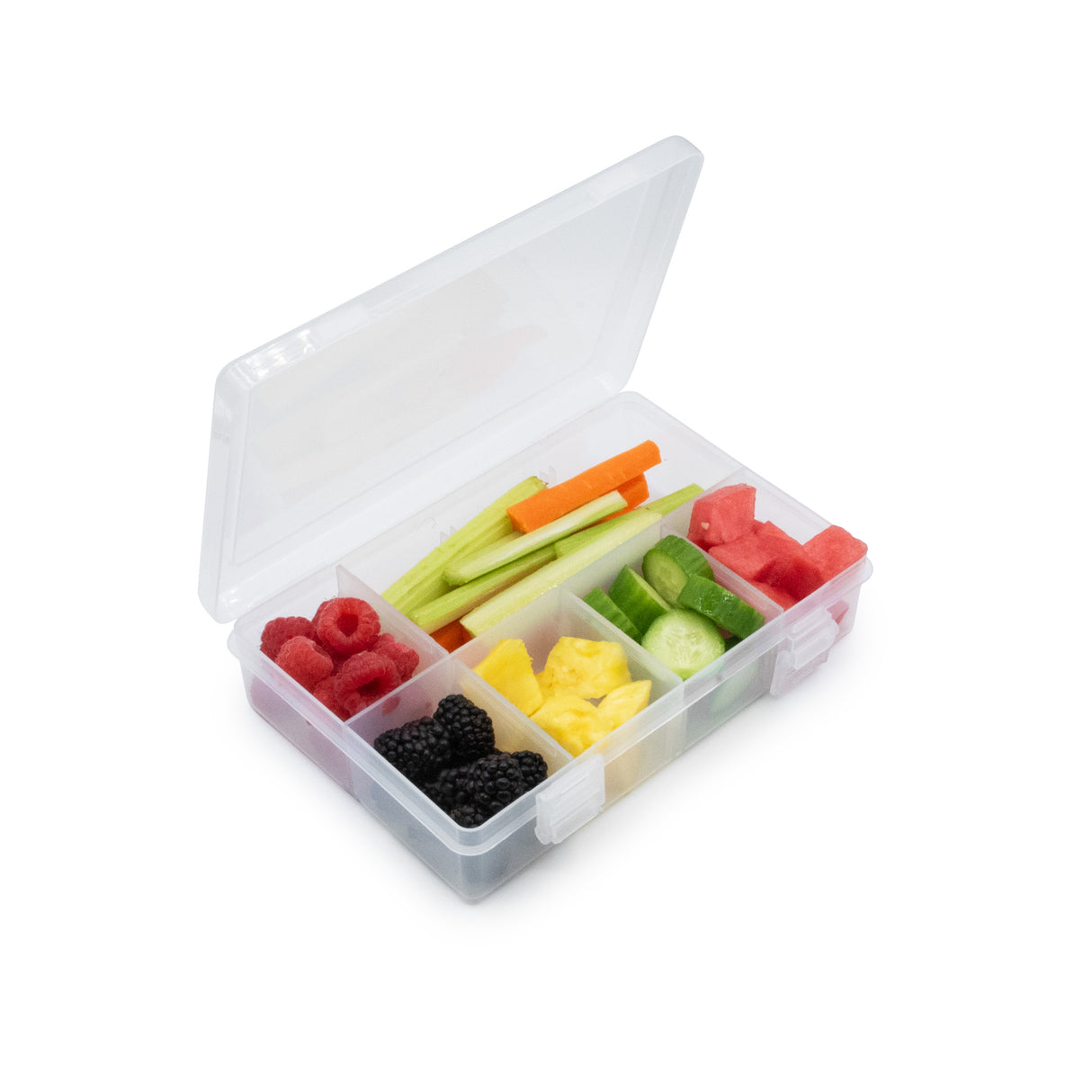 CUTIE SNACK 8 COMPARTIMENTE, MELII, TRANSPARENT