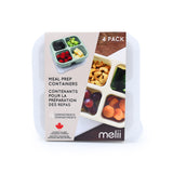 SET 4 CASEROLE SILICON PENTRU GUSTARI, MELII, CULORI ASORTATE CACTUS