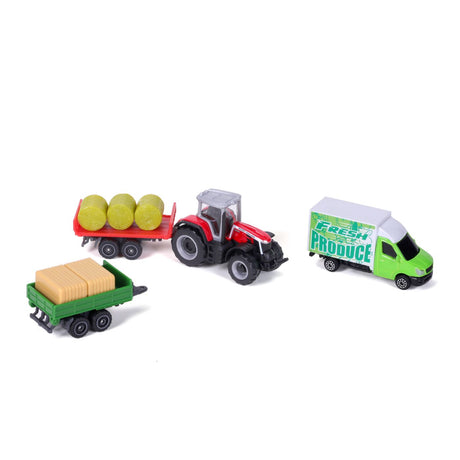 MAISTO SET 4 UTILAJE AGRICOLE MASSEY