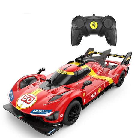 MASINA CU TELECOMANDA FERRARI 499P ROSU SCARA 1 LA 24