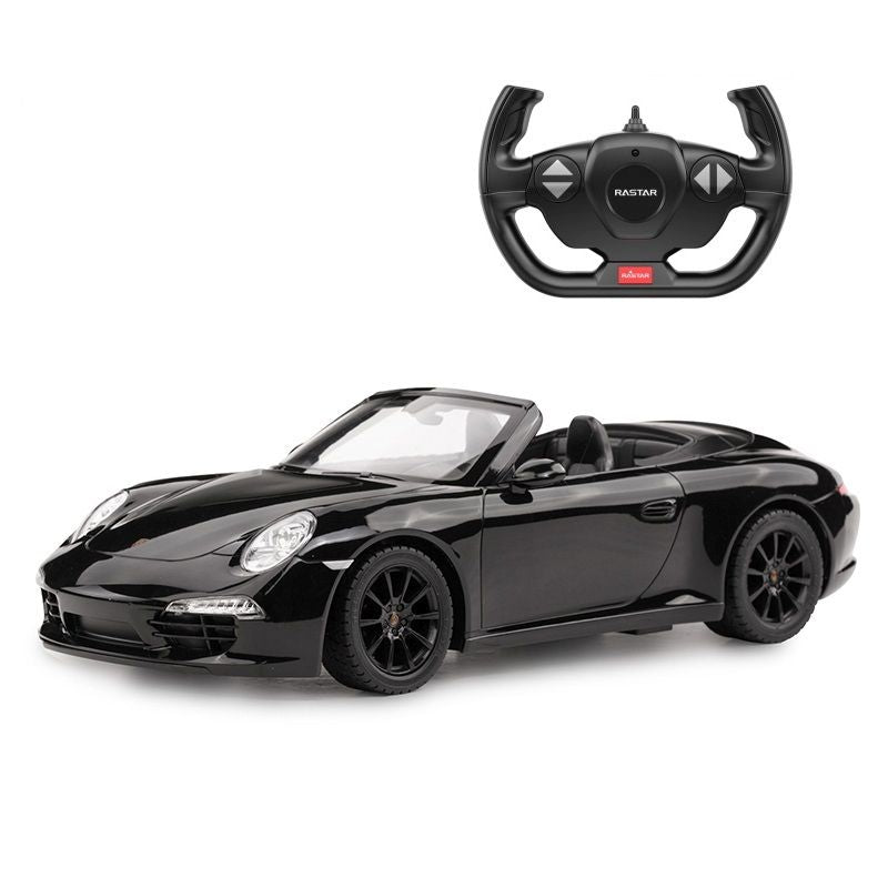 MASINA CU TELECOMANDA PORSCHE 911 CARRERA S NEGRU CU SCARA 1 LA 12