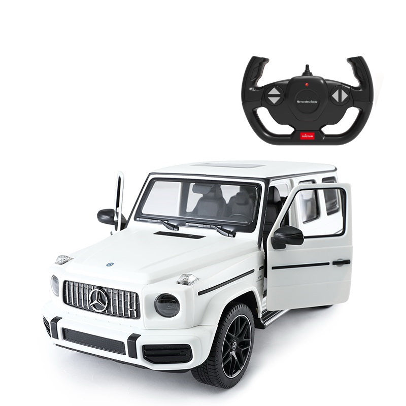 MASINA CU TELECOMANDA MERCEDES-BENZ G63 ALB SCARA 1 LA 14