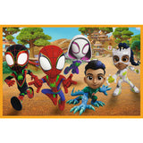 PUZZLE TREFL 2X24 SPIDEY AND HIS AMAZING FRIENDS DINO-WEBS SPIDEY SI DINOZAURII