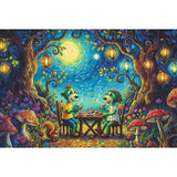 PUZZLE TREFL 100 FAMILIA TREFLIK INSPIRAT DE ARTA INTALNIRE INTR-O CAFENEA